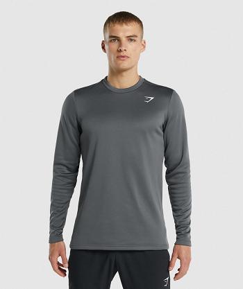 Gymshark Arrival Crew Sweatshirt Muške Accessories Sive | HR 2751BEX